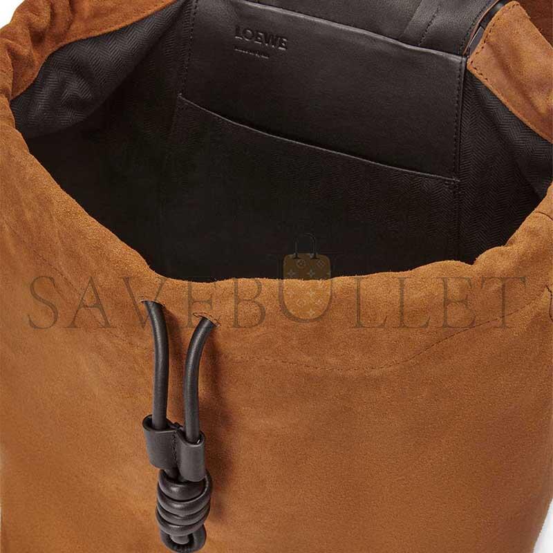 LOEWE FLAMENCO BACKPACK IN PRESSED SUEDE B411FLKX02 (40*36*16cm)